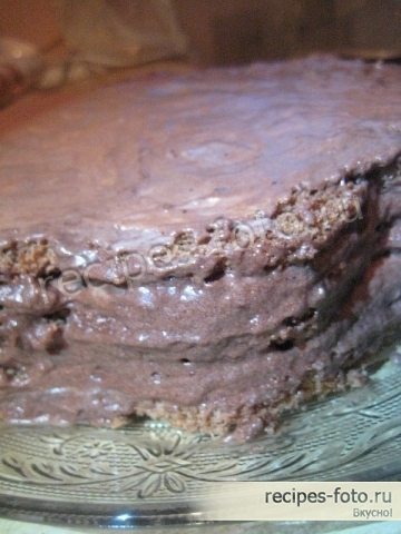Простой домашний бисквитный торт со сметанным кремом