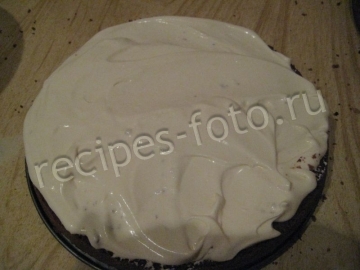 Торт «Зебра» на кефире с кремом