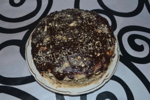Торт «Идеальный» на сковороде со сгущенкой и заварным кремом