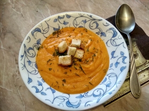 Овощной суп-пюре с кабачком без мяса 