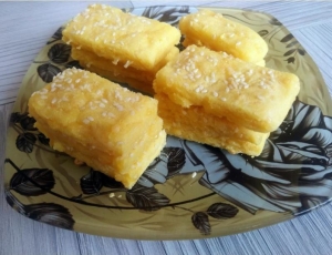 Кукурузно-рисовое печенье с сыром 