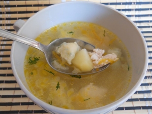 Куриный суп с клецками для ребенка 1,5 года 