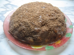 Песочный торт «Орех» с заварным кремом на праздник 