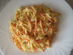 Салат с корейской морковью на скорую руку 
