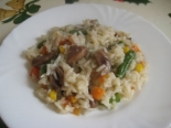 Рис с замороженными овощами и грибами на сковороде: рецепт с фото пошагово 