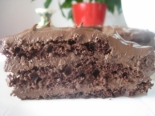 Шоколадный торт с шоколадным кремом из сливок