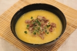 Суп-пюре из кабачков с мясом 